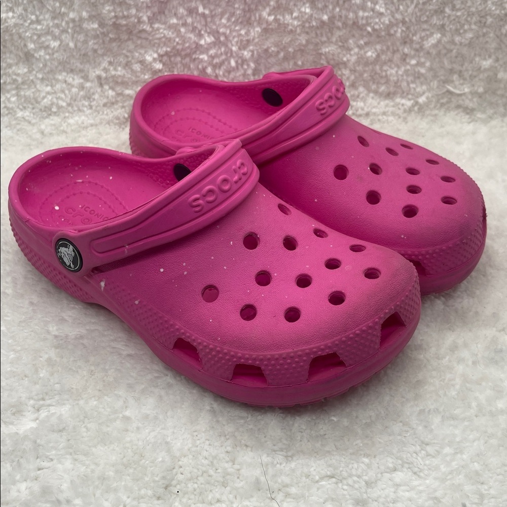 Crocs Kids Pink Clogs size C13 - Picture 3 of 3